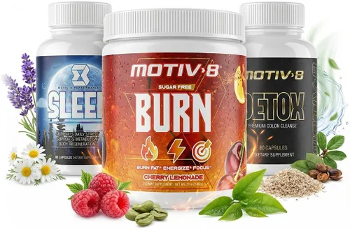 Vista 3 de Motiv-8 Rendimiento previo al entrenamiento, sin azúcar, aumenta la energía y la concentración, mejora los entrenamientos, mejora el estado de ánimo