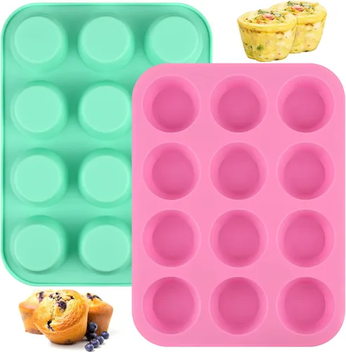 Vista 10 de Sakolla Paquete de 2 Moldes para Mini Pasteles de 3 Niveles, Sin BPA, 6 Cavidades de Silicona, Moldes para Cake Pops, Formas para Hornear Cake Pop
