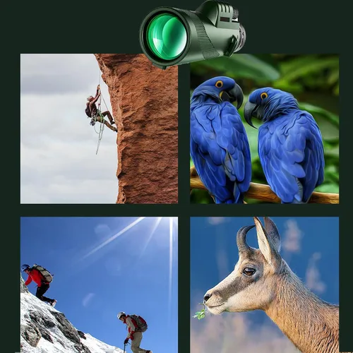 Vista 7 de High-Power 12x50 HD Handheld Monocular Telescope with Smartphone Adapter and Tripod – Lightweight and Portable for Bird Watching and Outdoor