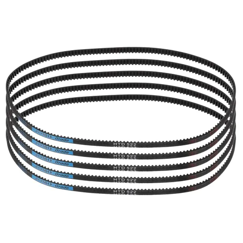 Vista 53 de uxcell 4 piezas HTD-3M Correa de Distribución de Goma 48 Dientes, Longitud de Paso 144mm x Ancho 6mm x Altura 2.4mm, Correa de Polea de Distribución
