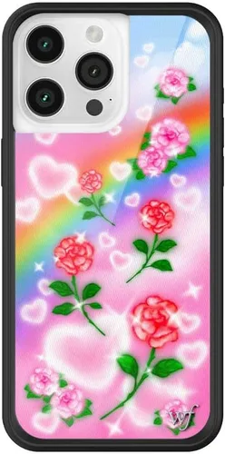 Vista 9 de Wildflower Cases - Funda Surf's Up, Compatible con Apple iPhone 15 Pro Max Moderno, Rojo, Morado, Floral, Verano, Playa - Parachoques Protector