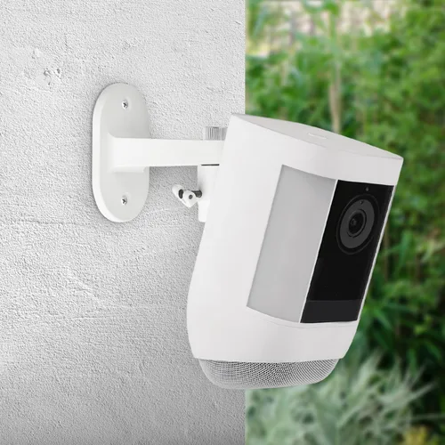 Vista 5 de Soporte de anillo para cámara de emergencia, ángulo ajustable para interior/exterior para anillo de foco con cable, anillo de foco de batería
