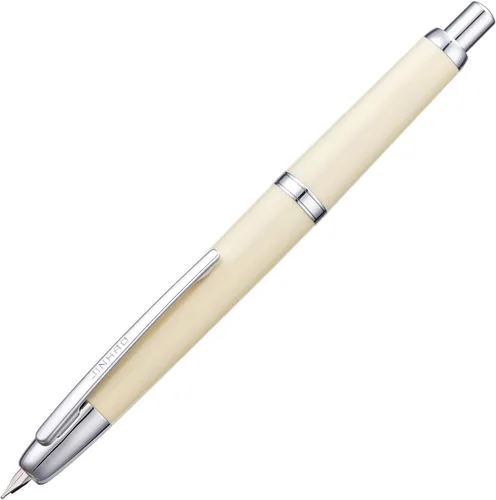 Vista 29 de Jinhao 20 Press Pluma estilográfica, azul oscuro con plumín fino retráctil y juego de convertidor de tinta (clip plateado)