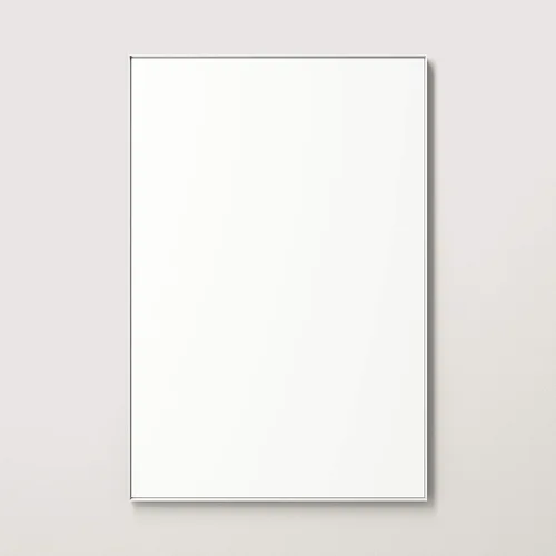 Vista 8 de Better Bevel - Espejo rectangular enmarcado de 20 x 30 pulgadas, espejo de pared de baño, fabricado en Estados Unidos, marco de acero, acabado