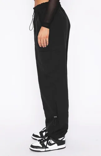 Vista 2 de DISCIPBUSH - Pantalones cargo holgados para mujer, pantalones parachute para mujer, pantalones rave, pantalones Y2K, atuendos de festival para mujer