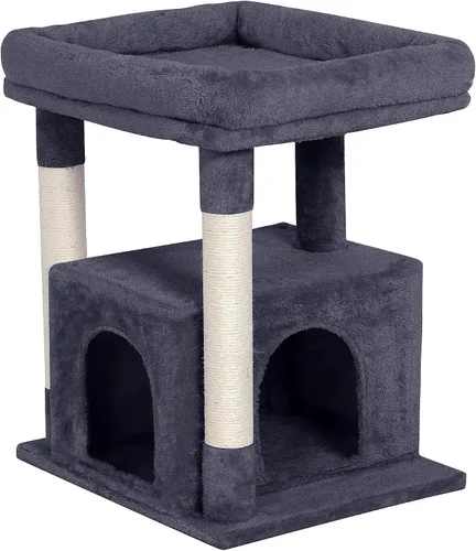 Vista 9 de Árbol para gatos grande, Cama en percha grande de 19 * 15.8 pulgadas para gatos adultos, Torre para gatos de 23.6 pulgadas con poste para rascar
