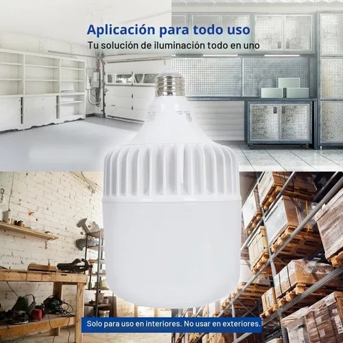 Vista 6 de Bombilla LED, 5000 lúmenes, equivalente a 36 W, luz diurna de 5000 K, base E26, 50,000 horas de vida útil, no regulable, solo