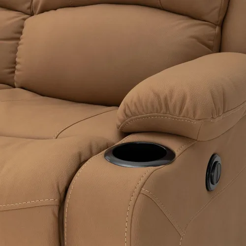 Vista 9 de Camper Comfort Asientos reclinables de pared de 58 pulgadas Sofá reclinable doble para caravana Sofá RV Sofá reclinable de pared Asiento