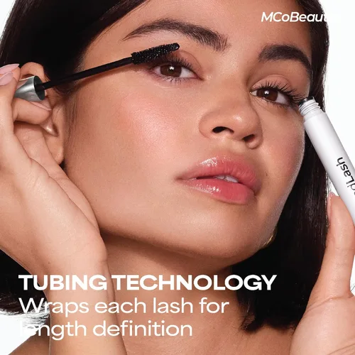 Vista 6 de MCoBeauty XtendLash - Máscara de pestañas de tubos, color negro, alargamiento tubular, volumen y rizo, pestañas de alta definición, resistente al
