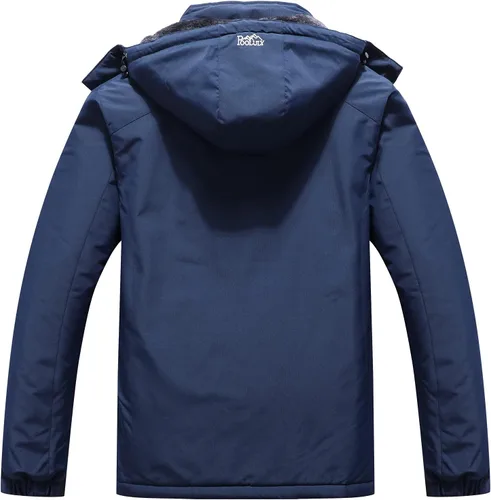 Vista 2 de Pooluly - Chaqueta impermeable de invierno, esquí, snowboard, para hombre, con capucha, rompevientos.