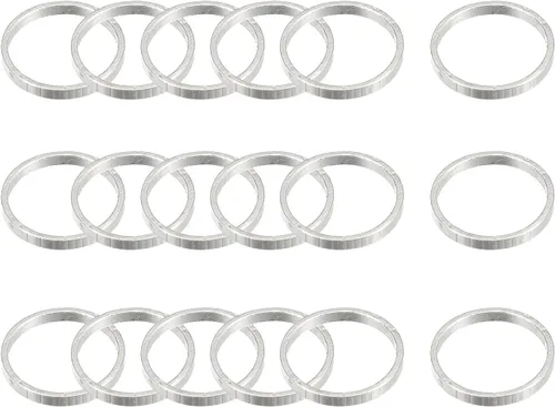 Vista 8 de MECCANIXITY Aretes redondos con cuentas, anillos de eslabones circulares para hacer joyas
