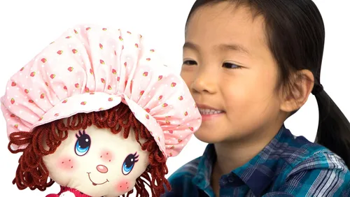 Vista 6 de Strawberry Shortcake Retro Classic - Muñeca suave, para niños de 3 años en adelante, los estilos pueden variar