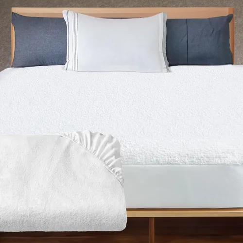 Vista 2 de Continental Bedding Protector de colchón de tela de rizo cómodo y protección impermeable