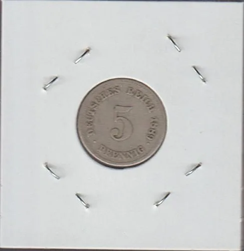 Vista 2 de 1889 Germany Shield Nickel Choice About Uncirculated Details