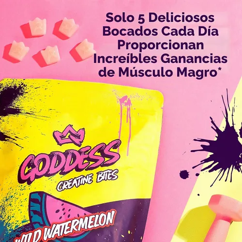 Vista 4 de Primal Queen Goddess Gomitas de Creatina – Creatina masticable baja en azúcar para mujeres Construye glúteos y músculos, recuperación más rápida
