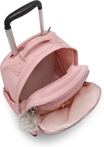 Vista 3 de Kipling Gaze - Mochila grande con ruedas para mujer Rosa Bridal Rose talla única