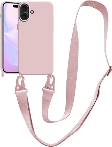 Vista 132 de Funda compatible con iPhone 8 Plus, iPhone 7 Plus/6 Plus/6S Plus con cordón, funda cruzada para iPhone con correa ajustable de silicona para iPhone