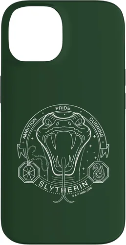 Vista 4 de iPhone 16 Harry Potter Slytherin Line Art Snake Symbol Case
