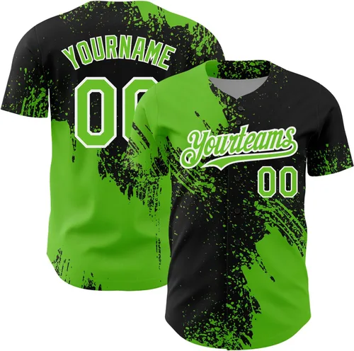 Vista 34 de Camiseta de béisbol personalizada con patrón de cepillo de béisbol, camisas de béisbol personalizadas, uniforme deportivo, número de nombre cosido