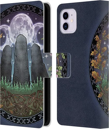 Vista 12 de Head Case Designs Funda de piel con licencia oficial de Brigid Ashwood Awen Celtic Wisdom 3, tipo cartera compatible con Apple iPhone 11