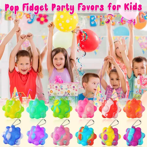 Vista 5 de Pelota inflable para presionar sus mini juguetes Fidget a granel, paquete