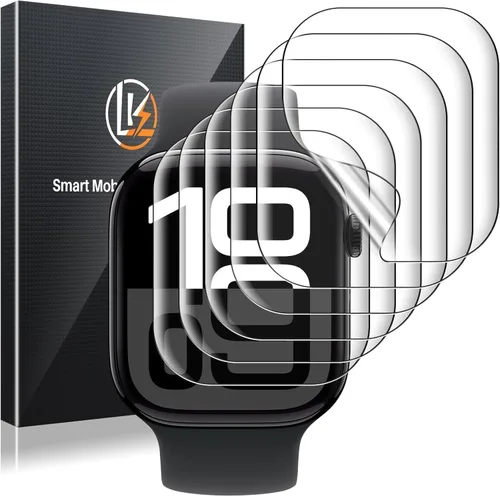 Vista 16 de LK Pack de 3 para Apple Watch Ultra 3 Protector de Pantalla 49mm [Cero-Falla] HD Top 9H Vidrio Templado Apple Watch Ultra / Ultra 2 Protector