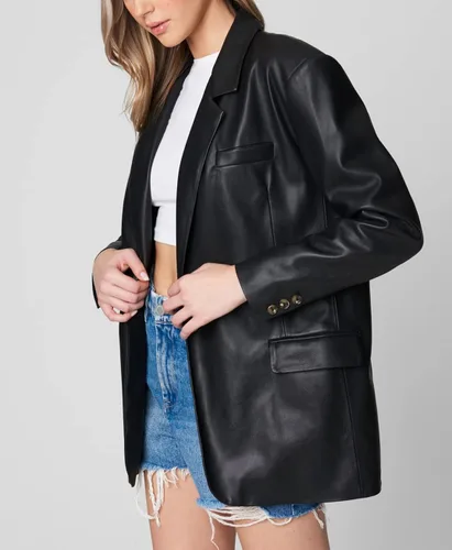 Vista 3 de BLANKNYC Womens Luxury Clothing Oversized Blazzer with Pockets, Comfortable & Stylish Coat