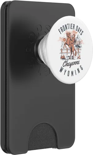 Vista 8 de Cheyenne Wyoming Cowboys and Horse Frontier Days PopSockets PopGrip intercambiable