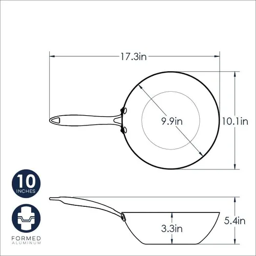 Vista 5 de Nordic Ware Wok hilado, 10 pulgadas