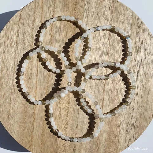 Vista 88 de Pulseras elásticas, piedras preciosas naturales, amatista, citrino, cuarzo rosa, cuarzo de cristal transparente, ojos de peridoto y teger, regalo