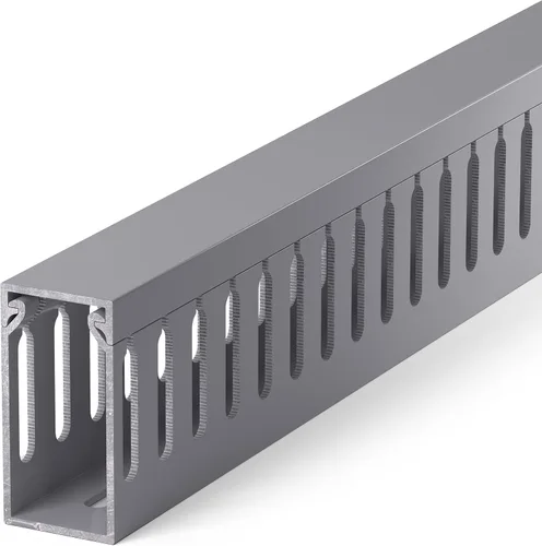 Vista 23 de ZhiYo Canaleta de gestión de cables para rack de servidores de 1.4 pulgadas de alto x 1.6 pulgadas de ancho, kit de conductos de cable de 12 pies