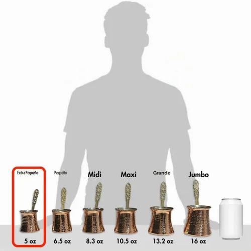 Vista 3 de Cafetera turca Hakan Hervidor de agua para estufa, cafetera, calentador de mantequilla, chocolate y leche Calentamiento uniforme y rápido