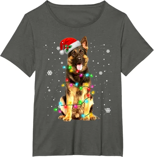 Vista 54 de Suéter de Navidad para perros de pastor alemán, suéter de Navidad para regalos de perros, Negro, S