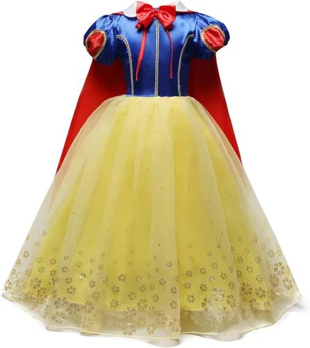 Vista 2 de Nileafes Disfraz de princesa para niña fiesta de cumpleaños disfraz de cosplay para niños