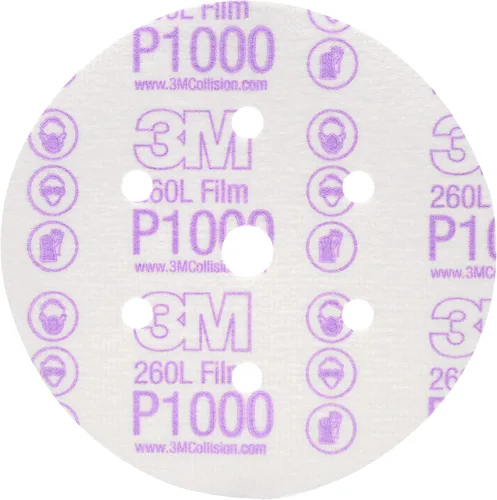 Vista 9 de 3M 17 Hookit - Disco de película para acabado, antipolvo, 6 pulgadas, P8., P600, 3