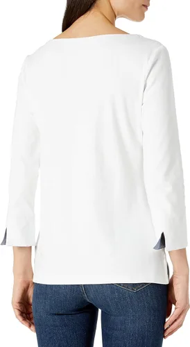 Vista 3 de Nautica Camisa 100% algodón de manga 34 para mujer