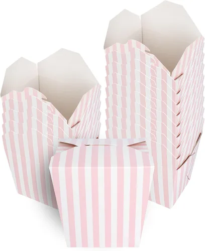 Vista 14 de Restaurantware Cajas chinas para llevar, paquete de 200 unidades, 8 onzas, resistentes a la grasa, recipientes de comida para llevar, desechables