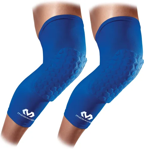 Vista 10 de Rodilleras de compresión: McDavid Hex Par de rodilleras de compresión hexagonales para baloncesto, voleibol, levantamiento de pesas y más