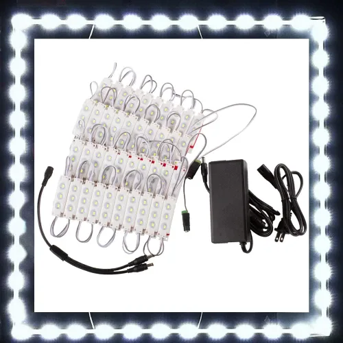 Vista 6 de Luz LED Storefront, módulo de inyección 5630 blanco puro súper brillante de 60 pies con fuente de alimentación de CA UL 12v