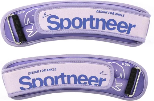 Vista 15 de Sportneer Pesas de tobillo de 0.5/1/2/3/5 libras, 1 par de pesas de muñeca y pierna para mujeres, hombres, niños y niños con correas ajustables