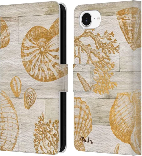 Vista 10 de Head Case Designs Officially Licensed Paul Brent Agate Mermaid Coastal Leather Wallet Case Compatible with Apple iPhone 16e / iPhone 17e