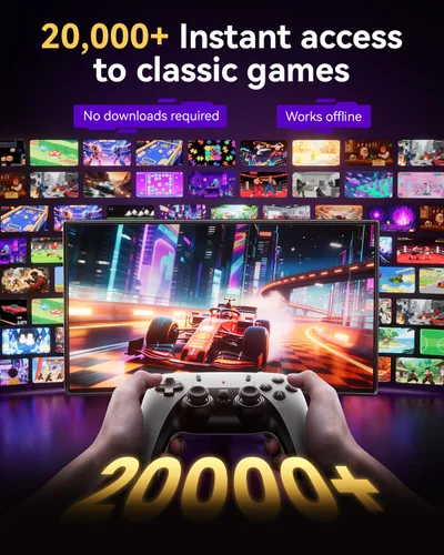 Vista 3 de Retro Gaming Console 2026 Upgraded Stick with 4K HDMI, Built-in 23 Emulators, 20000+ Games, Plug & Play, and Dual 2.4G Wireless Controllers