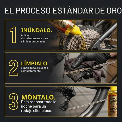 Vista 6 de Rock N Roll Kit de aplicación de lubricante para bicicleta, lubricante