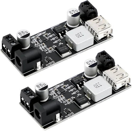 Vista 11 de DROK Convertidor Buck 12V a 5V, 5A USB Regulador de Voltaje DC 9V-36V Paso Abajo a DC 5V-5.3V 5.2V 3.5-6A Transformador de Voltaje Módulo de Fuente