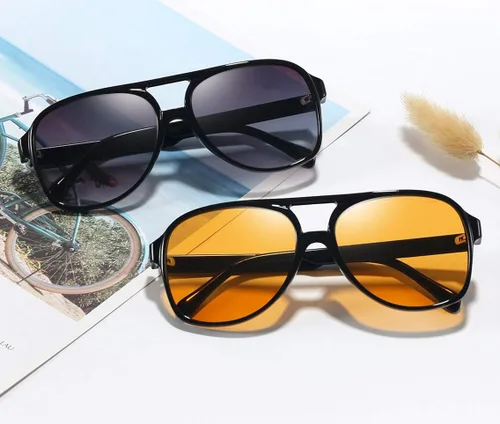 Vista 5 de Dollger Retro Aviator Sunglasses for Women Men Classic Vintage 70s Sunglasses UV400 Protection