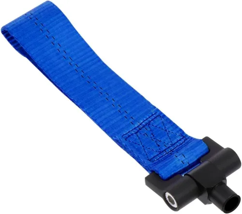 Vista 9 de Xotic Tech - Adaptador de orificio de remolque estilo JDM negro con correa de remolque compatible con Mercedes C S ML CLA GLA Class