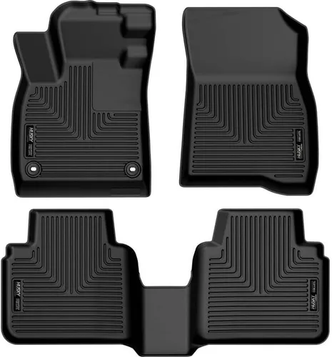 Vista 9 de Husky Liners Weatherbeater Alfombrillas para piso Compatibles con Honda Accord 4 puertas 2008-2012 Delanteras y segunda fila, 3 piezas, negro