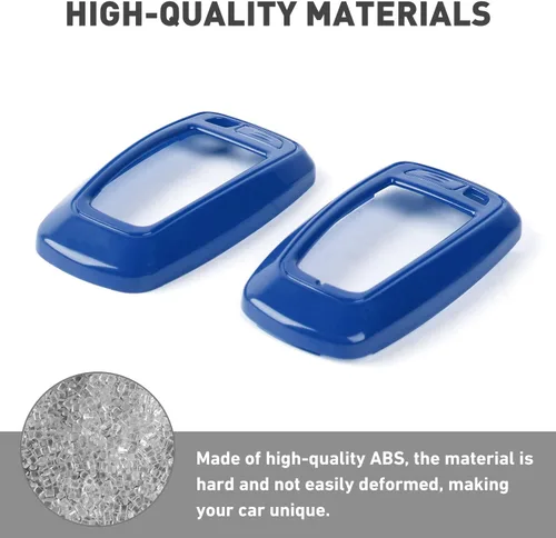 Vista 3 de para Ford Bronco/Sport Carcasa de Llavero, Funda Protectora de Llave Compatible con Ford Bronco/Sport 2021 2022 2023+ (ABS, Azul)