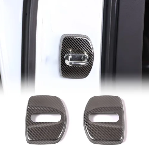 Vista 9 de CHEAYAR Cubierta protectora para cerradura de puerta de automóvil compatible con Chevrolet Corvette C8 2020-2023, cubiertas de bloqueo de puerta