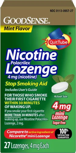 Vista 14 de GoodSense - Mini pastillas Polacrilex de nicotina de 4 mg, hielo de cereza